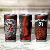 Personalized Arizona Street Graffiti Tumbler Cup Urban Phoenix Underground Art Phoenix Bird Rattlesnake