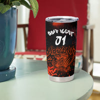 Personalized Arizona Street Graffiti Tumbler Cup Urban Phoenix Underground Art Phoenix Bird Rattlesnake