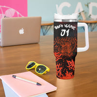 Personalized Arizona Street Graffiti Tumbler With Handle Urban Phoenix Underground Art Phoenix Bird Rattlesnake