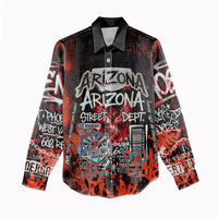 Personalized Arizona Street Graffiti Women Casual Shirt Urban Phoenix Underground Art Phoenix Bird Rattlesnake