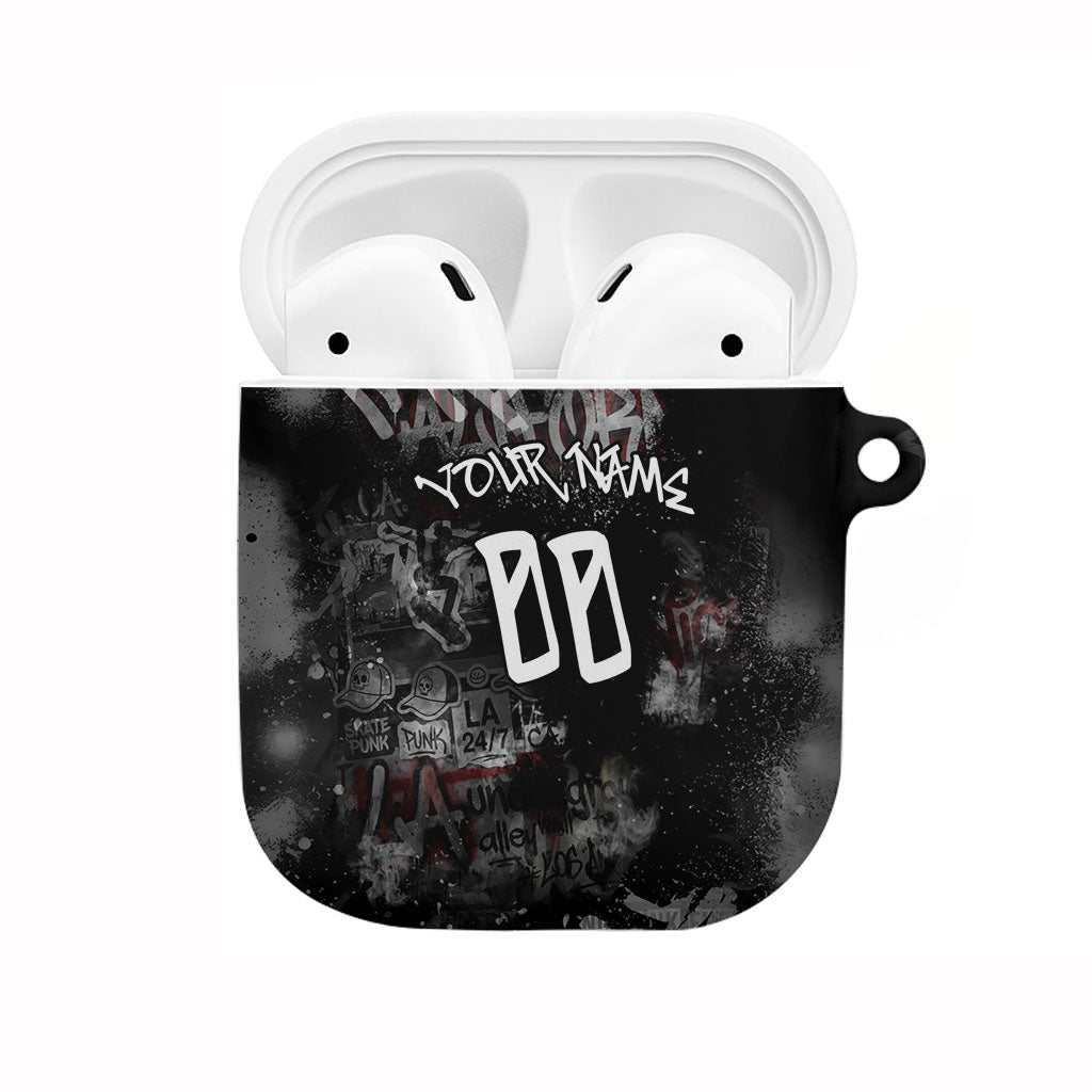Personalized California West Coast Graffiti AirPods Case Urban Los Angeles Street Art - Hollywood LAX