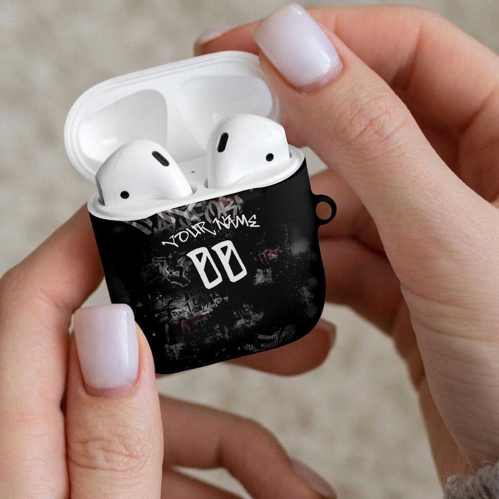 Personalized California West Coast Graffiti AirPods Case Urban Los Angeles Street Art - Hollywood LAX