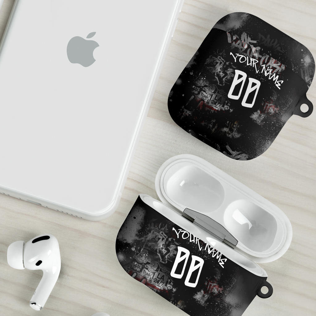 Personalized California West Coast Graffiti AirPods Case Urban Los Angeles Street Art - Hollywood LAX
