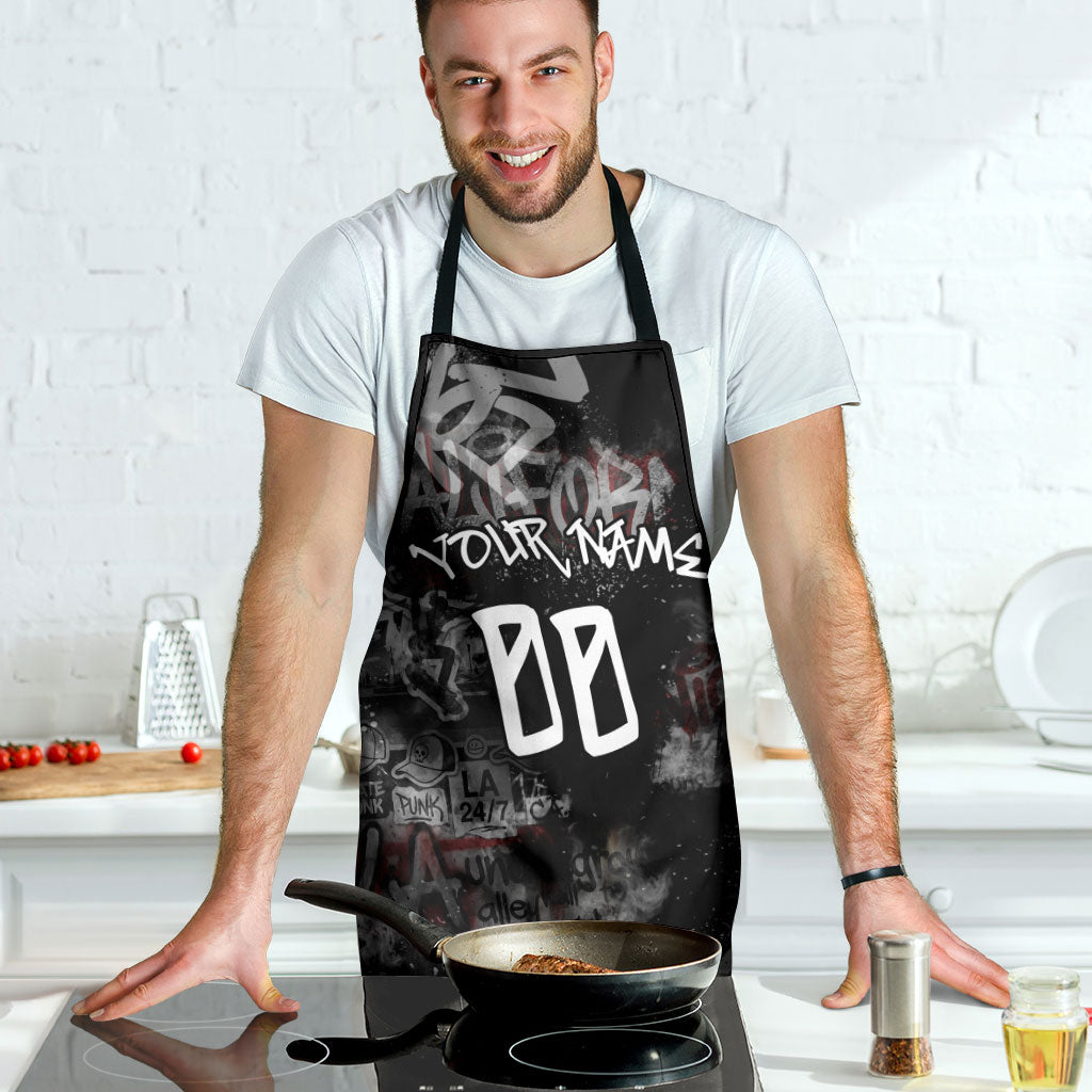 Personalized California West Coast Graffiti Apron Urban Los Angeles Street Art - Hollywood LAX