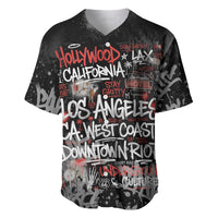 Personalized California West Coast Graffiti Baseball Jersey Urban Los Angeles Street Art - Hollywood LAX