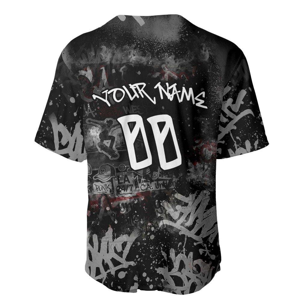 Personalized California West Coast Graffiti Baseball Jersey Urban Los Angeles Street Art - Hollywood LAX