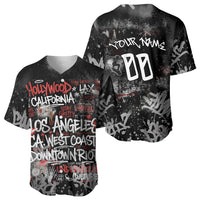 Personalized California West Coast Graffiti Baseball Jersey Urban Los Angeles Street Art - Hollywood LAX