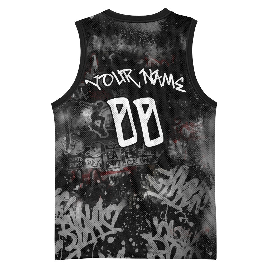 Personalized California West Coast Graffiti Basketball Jersey Urban Los Angeles Street Art - Hollywood LAX