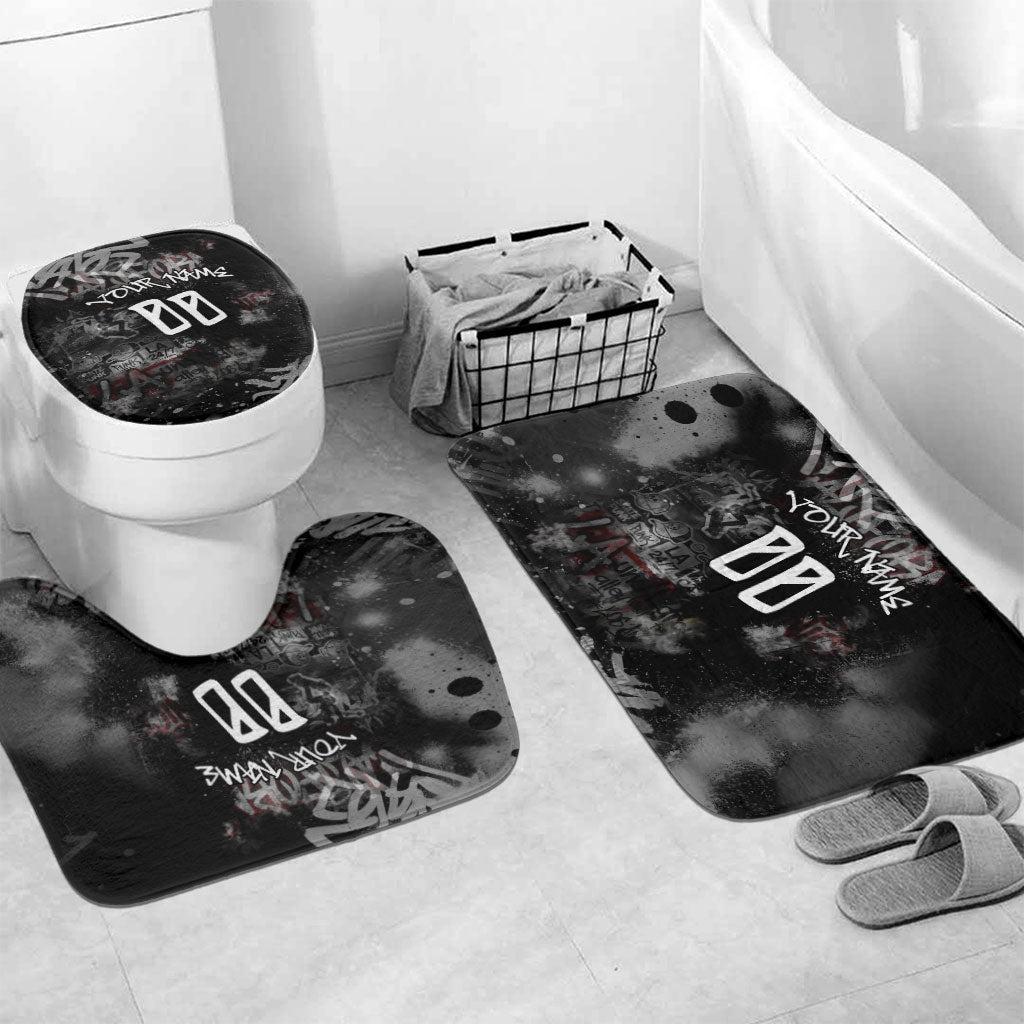 Personalized California West Coast Graffiti Bathroom Set Urban Los Angeles Street Art - Hollywood LAX