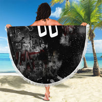 Personalized California West Coast Graffiti Beach Blanket Urban Los Angeles Street Art - Hollywood LAX