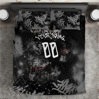 Personalized California West Coast Graffiti Bedding Set Urban Los Angeles Street Art - Hollywood LAX