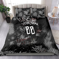 Personalized California West Coast Graffiti Bedding Set Urban Los Angeles Street Art - Hollywood LAX