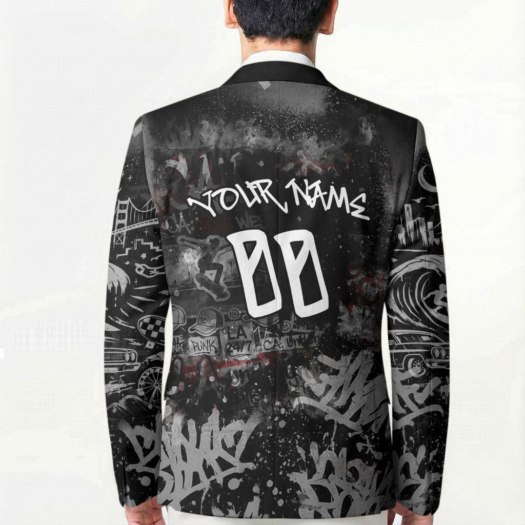Personalized California West Coast Graffiti Blazer Urban Los Angeles Street Art - Hollywood LAX