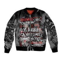 Personalized California West Coast Graffiti Bomber Jacket Urban Los Angeles Street Art - Hollywood LAX