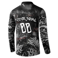 Personalized California West Coast Graffiti Button Sweatshirt Urban Los Angeles Street Art - Hollywood LAX