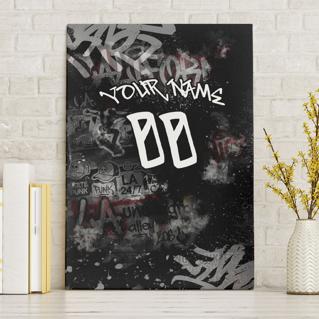Personalized California West Coast Graffiti Canvas Wall Art Urban Los Angeles Street Art - Hollywood LAX