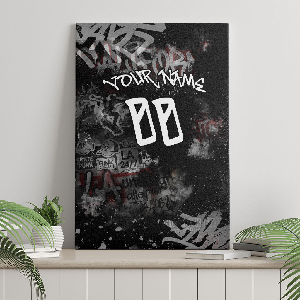 Personalized California West Coast Graffiti Canvas Wall Art Urban Los Angeles Street Art - Hollywood LAX