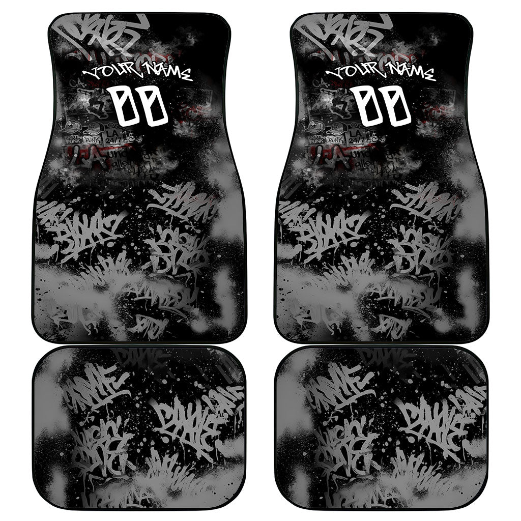 Personalized California West Coast Graffiti Car Mats Urban Los Angeles Street Art - Hollywood LAX