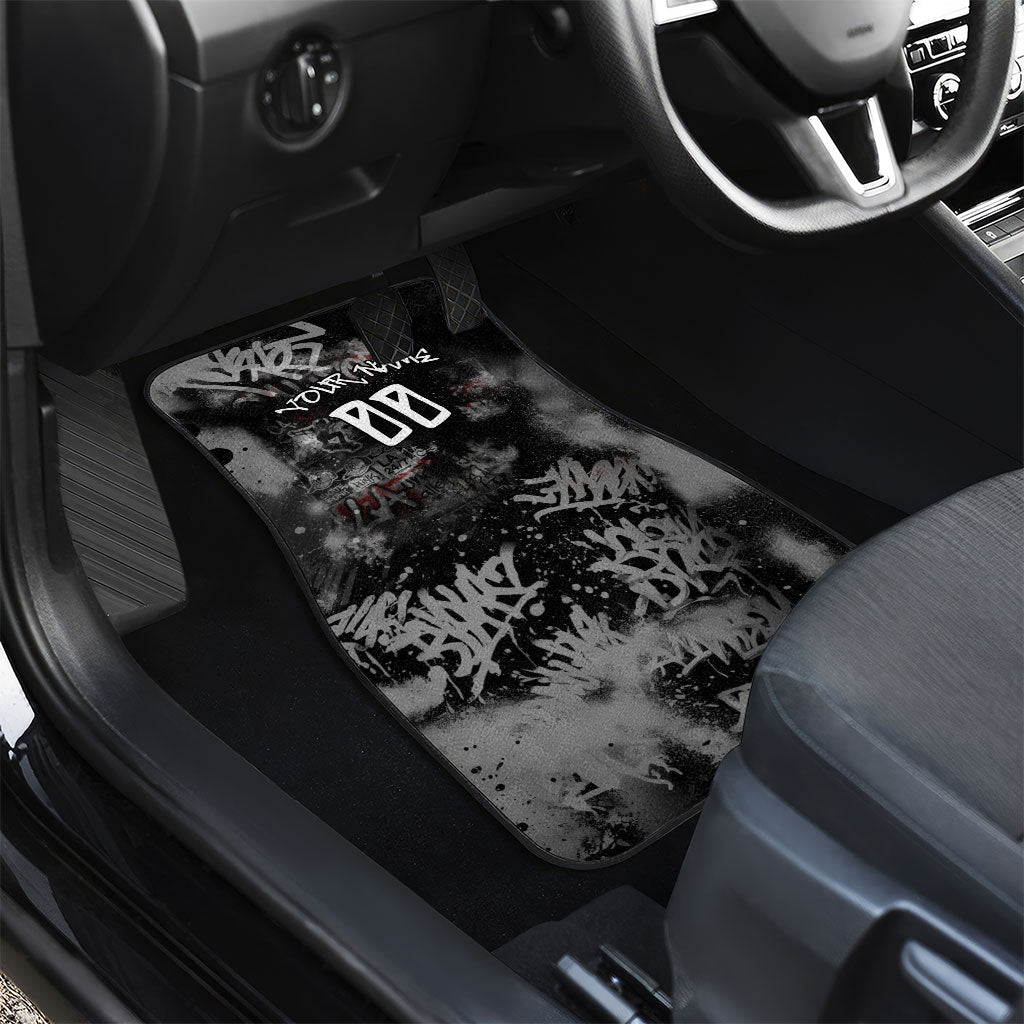 Personalized California West Coast Graffiti Car Mats Urban Los Angeles Street Art - Hollywood LAX