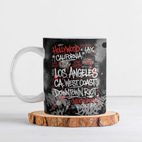 Personalized California West Coast Graffiti Ceramic Mug Urban Los Angeles Street Art - Hollywood LAX
