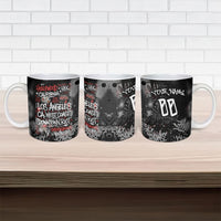 Personalized California West Coast Graffiti Ceramic Mug Urban Los Angeles Street Art - Hollywood LAX