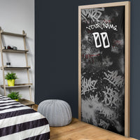 Personalized California West Coast Graffiti Door Cover Urban Los Angeles Street Art - Hollywood LAX