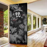 Personalized California West Coast Graffiti Door Cover Urban Los Angeles Street Art - Hollywood LAX