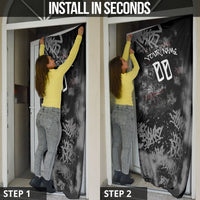 Personalized California West Coast Graffiti Door Cover Urban Los Angeles Street Art - Hollywood LAX