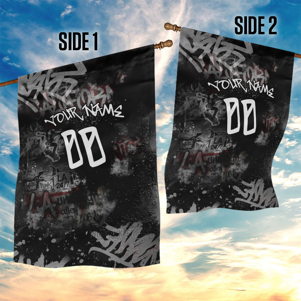 Personalized California West Coast Graffiti Garden Flag Urban Los Angeles Street Art - Hollywood LAX