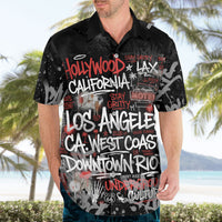 Personalized California West Coast Graffiti Hawaiian Shirt Urban Los Angeles Street Art - Hollywood LAX