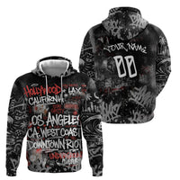Personalized California West Coast Graffiti Hoodie Urban Los Angeles Street Art - Hollywood LAX