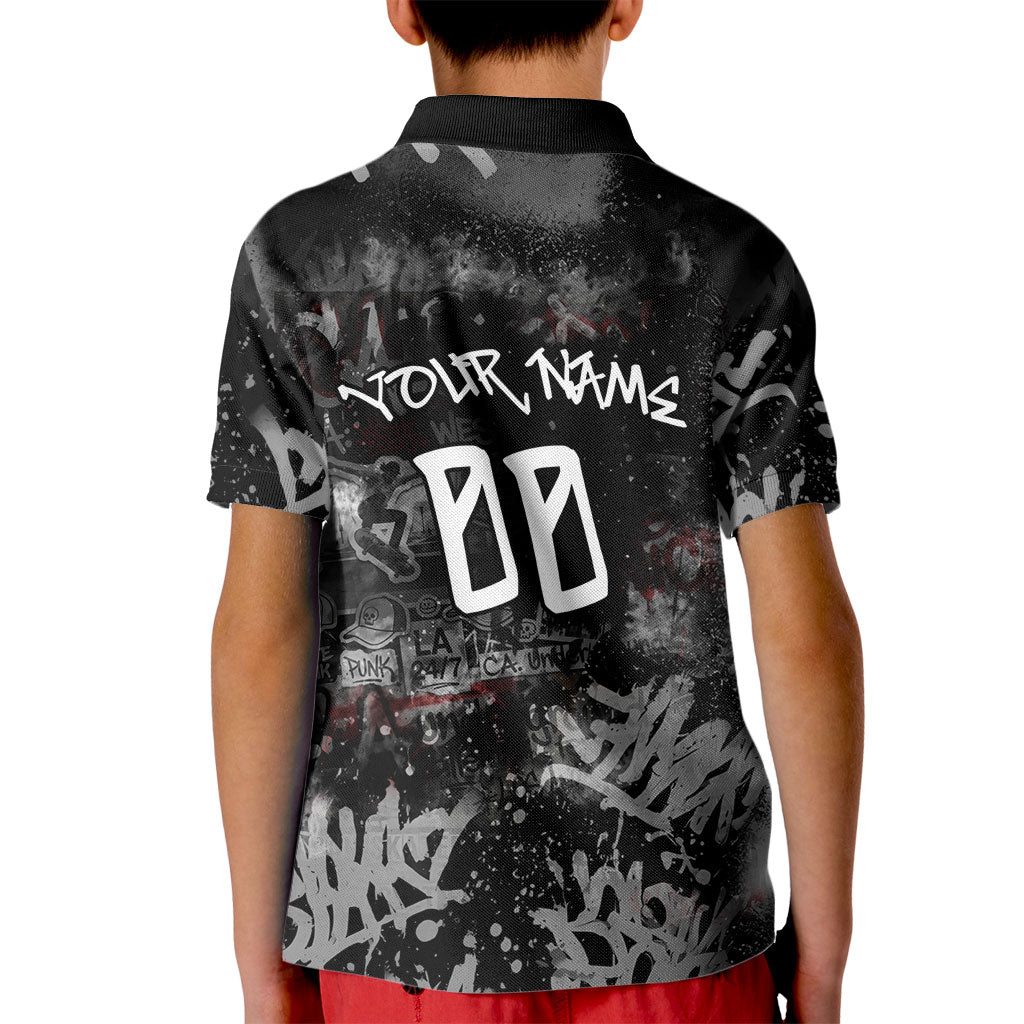Personalized California West Coast Graffiti Kid Polo Shirt Urban Los Angeles Street Art - Hollywood LAX
