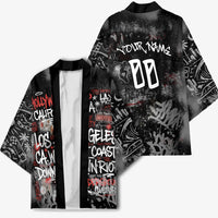 Personalized California West Coast Graffiti Kimono Urban Los Angeles Street Art - Hollywood LAX