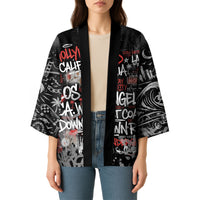 Personalized California West Coast Graffiti Kimono Urban Los Angeles Street Art - Hollywood LAX