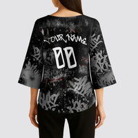 Personalized California West Coast Graffiti Kimono Sleeve Blouse Urban Los Angeles Street Art - Hollywood LAX