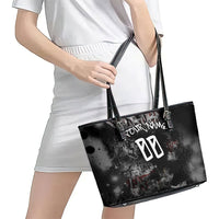 Personalized California West Coast Graffiti Leather Tote Bag Urban Los Angeles Street Art - Hollywood LAX