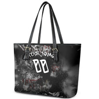 Personalized California West Coast Graffiti Leather Tote Bag Urban Los Angeles Street Art - Hollywood LAX