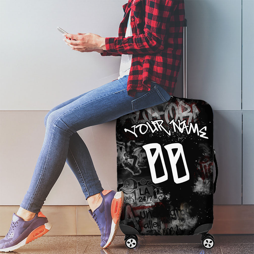 Personalized California West Coast Graffiti Luggage Cover Urban Los Angeles Street Art - Hollywood LAX