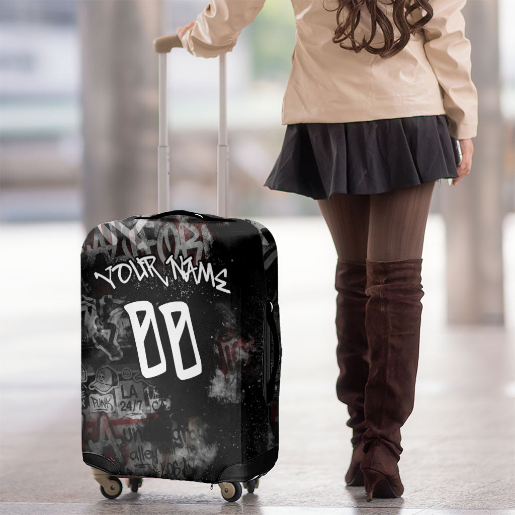 Personalized California West Coast Graffiti Luggage Cover Urban Los Angeles Street Art - Hollywood LAX
