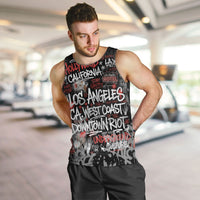 Personalized California West Coast Graffiti Men Tank Top Urban Los Angeles Street Art - Hollywood LAX