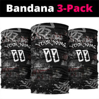 Personalized California West Coast Graffiti Neck Gaiter Urban Los Angeles Street Art - Hollywood LAX