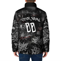 Personalized California West Coast Graffiti Padded Jacket Urban Los Angeles Street Art - Hollywood LAX