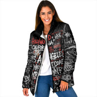 Personalized California West Coast Graffiti Padded Jacket Urban Los Angeles Street Art - Hollywood LAX