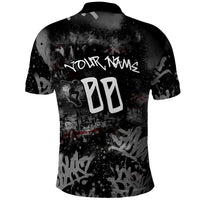 Personalized California West Coast Graffiti Polo Shirt Urban Los Angeles Street Art - Hollywood LAX