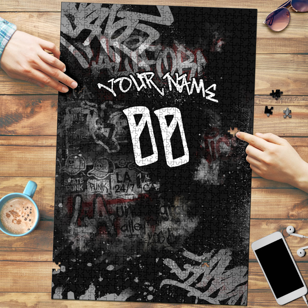Personalized California West Coast Graffiti Puzzle Urban Los Angeles Street Art - Hollywood LAX