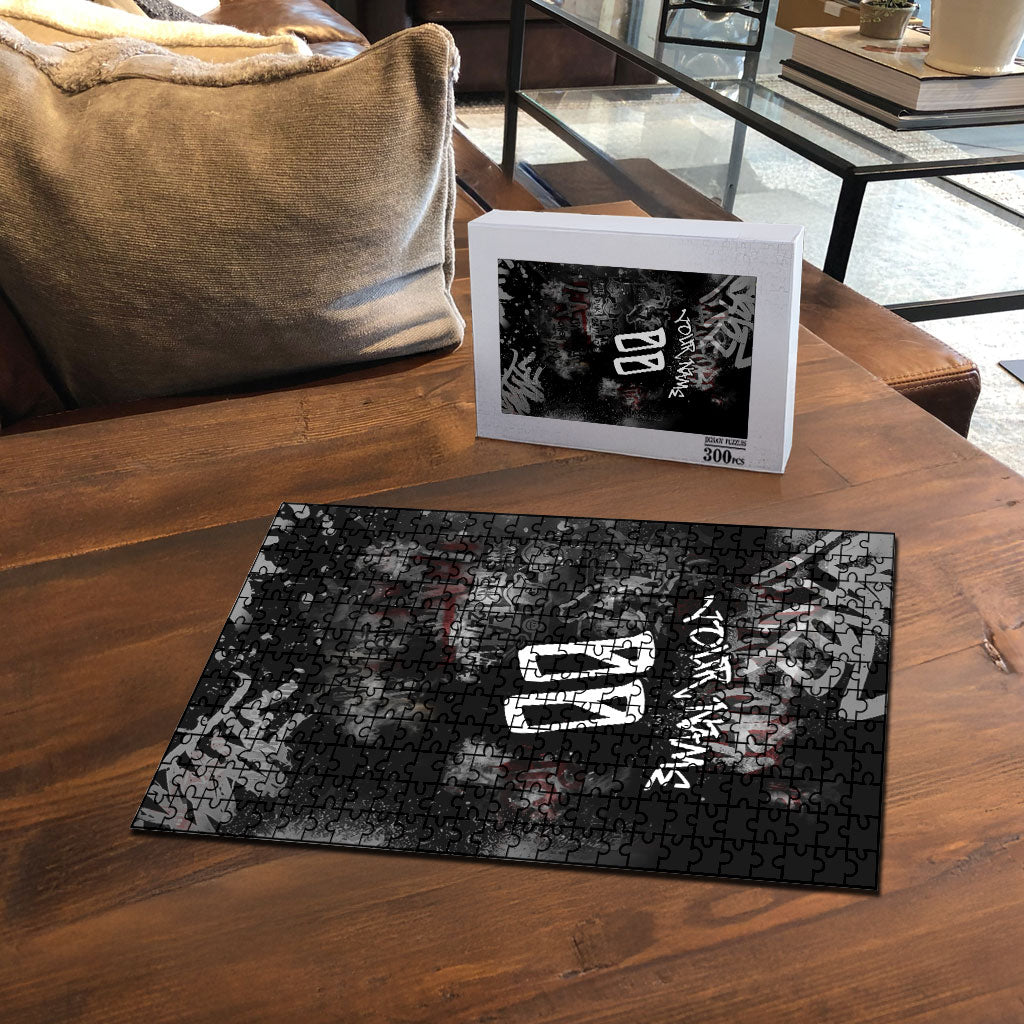 Personalized California West Coast Graffiti Puzzle Urban Los Angeles Street Art - Hollywood LAX