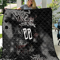 Personalized California West Coast Graffiti Quilt Urban Los Angeles Street Art - Hollywood LAX