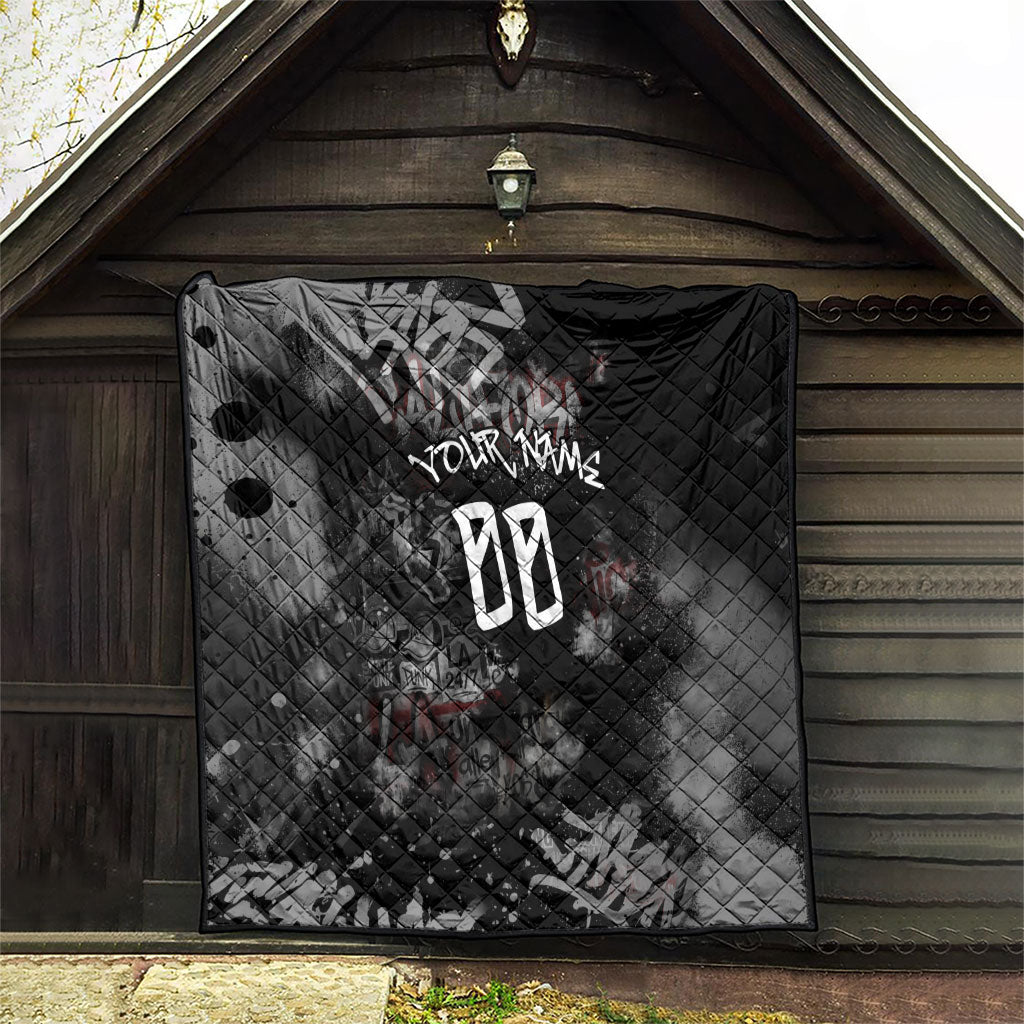 Personalized California West Coast Graffiti Quilt Urban Los Angeles Street Art - Hollywood LAX