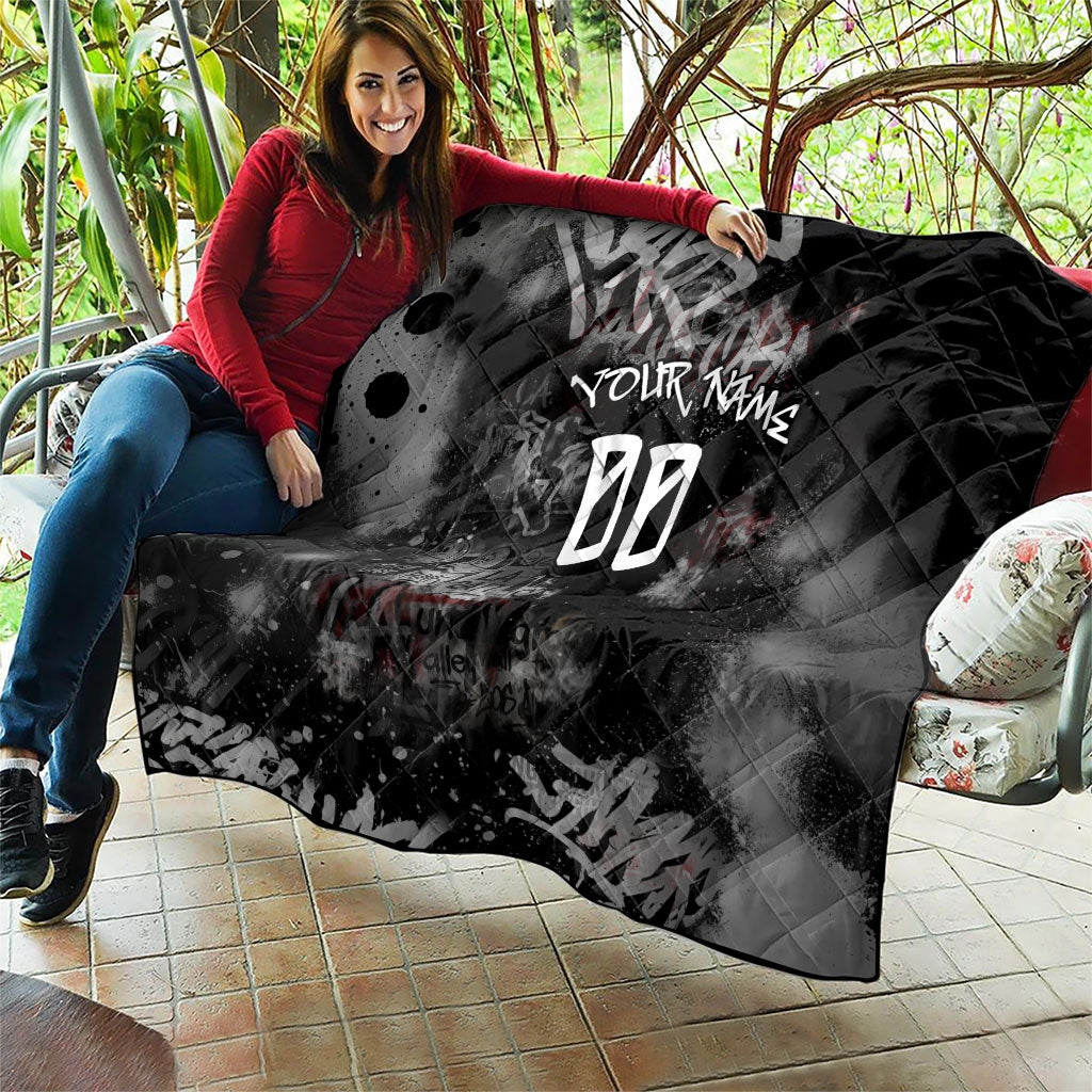 Personalized California West Coast Graffiti Quilt Urban Los Angeles Street Art - Hollywood LAX