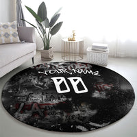 Personalized California West Coast Graffiti Round Carpet Urban Los Angeles Street Art - Hollywood LAX